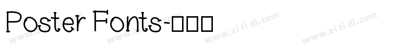 Poster Fonts字体转换